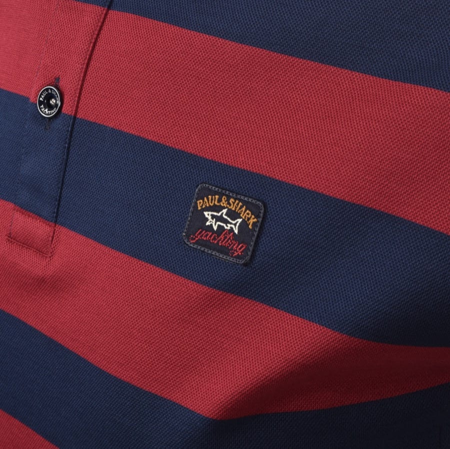 Alternative Image for ProductPaul And Shark Stripe Polo T Shirt Navy3